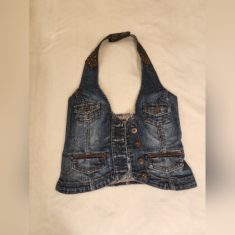 Guess Blue Overalls Classic Denim Style